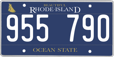 RI license plate 955790