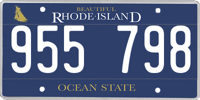 RI license plate 955798