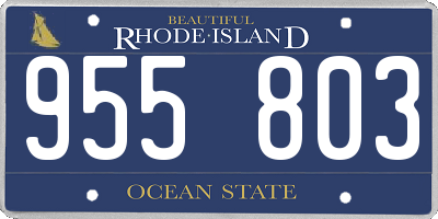 RI license plate 955803