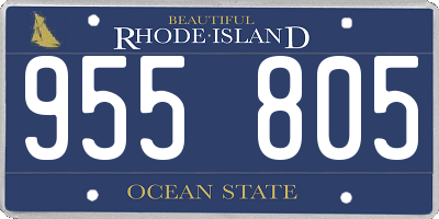 RI license plate 955805