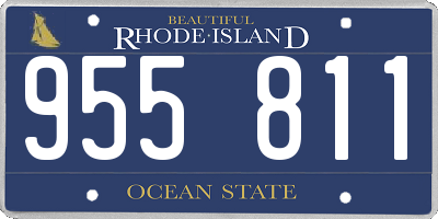RI license plate 955811