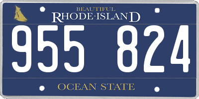 RI license plate 955824