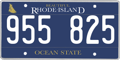 RI license plate 955825