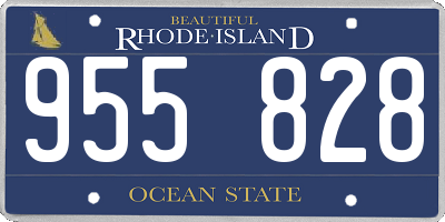 RI license plate 955828