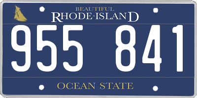 RI license plate 955841