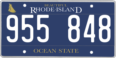 RI license plate 955848