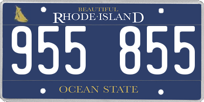 RI license plate 955855