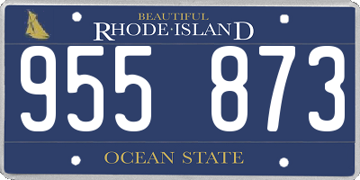 RI license plate 955873