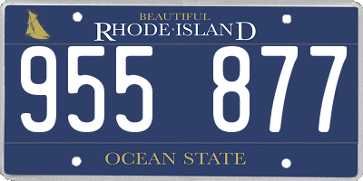 RI license plate 955877