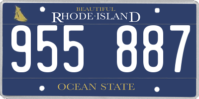 RI license plate 955887