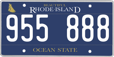 RI license plate 955888