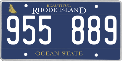 RI license plate 955889