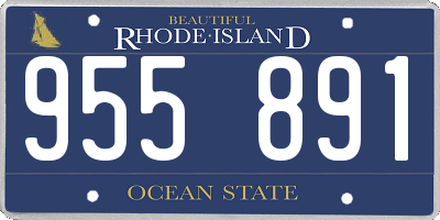 RI license plate 955891