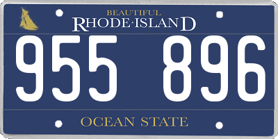RI license plate 955896
