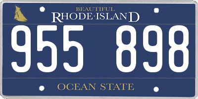 RI license plate 955898