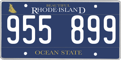 RI license plate 955899