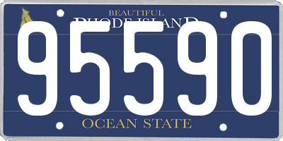 RI license plate 95590