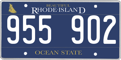 RI license plate 955902