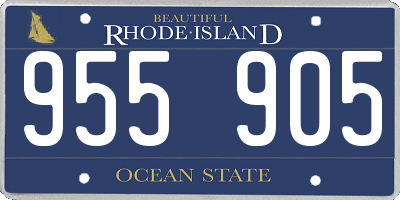 RI license plate 955905