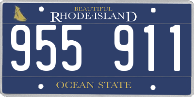 RI license plate 955911