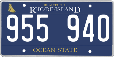 RI license plate 955940
