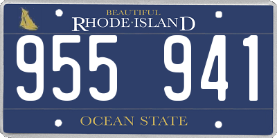 RI license plate 955941