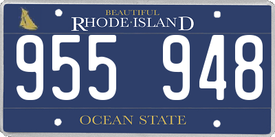 RI license plate 955948