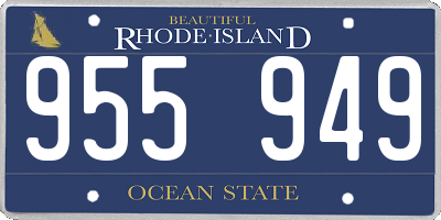 RI license plate 955949