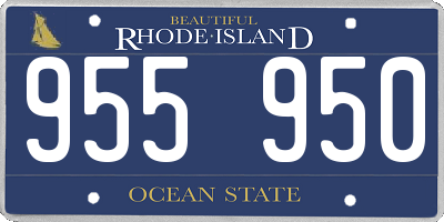RI license plate 955950