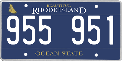 RI license plate 955951