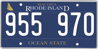 RI license plate 955970