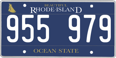 RI license plate 955979