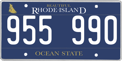 RI license plate 955990