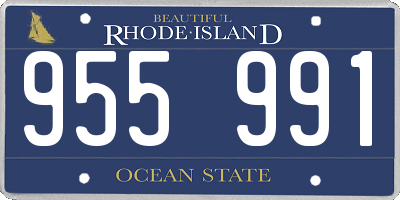 RI license plate 955991