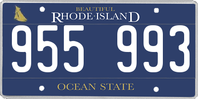 RI license plate 955993