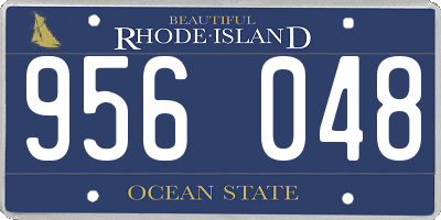 RI license plate 956048