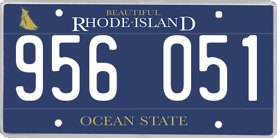 RI license plate 956051