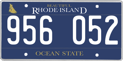 RI license plate 956052