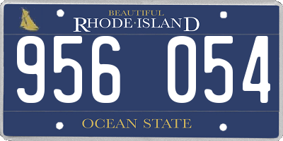 RI license plate 956054