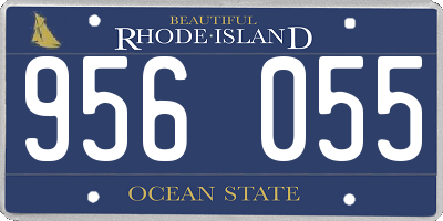 RI license plate 956055