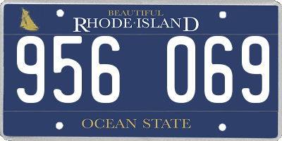 RI license plate 956069