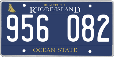 RI license plate 956082
