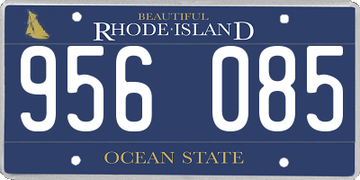 RI license plate 956085