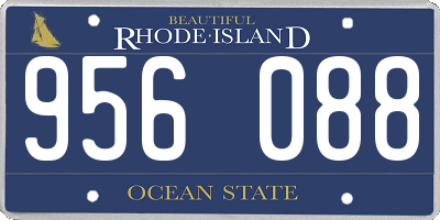 RI license plate 956088