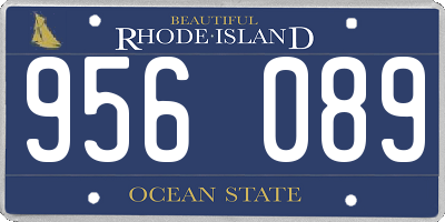 RI license plate 956089