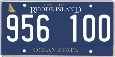RI license plate 956100