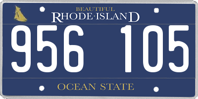 RI license plate 956105