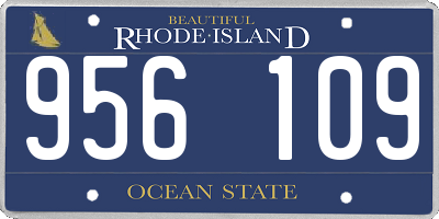 RI license plate 956109