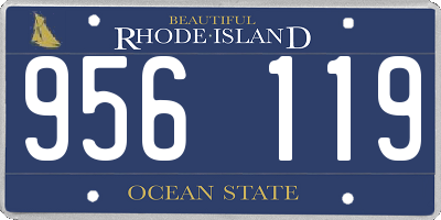 RI license plate 956119
