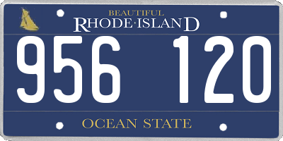 RI license plate 956120